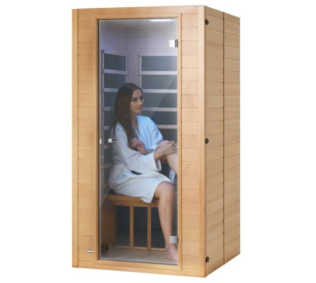 Infraraudonųjų spindulių medinė sauna 1-2 asmenims9