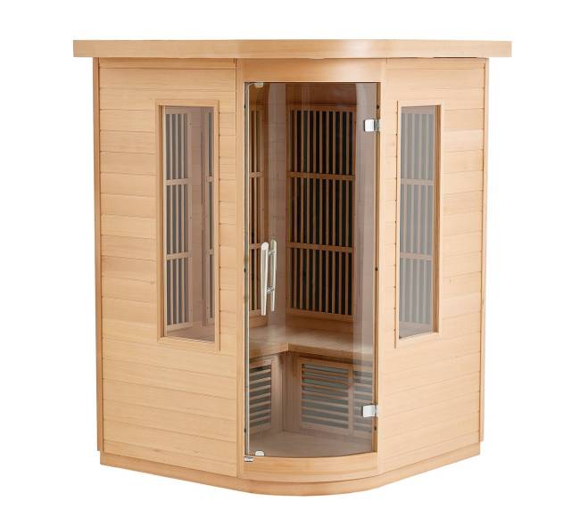Infraraudonųjų spindulių dvivietė medinė sauna9