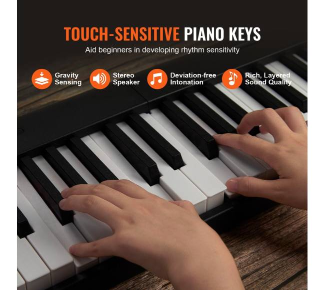 88 klavišų sulankstomas klaviatūras fortepijonas3