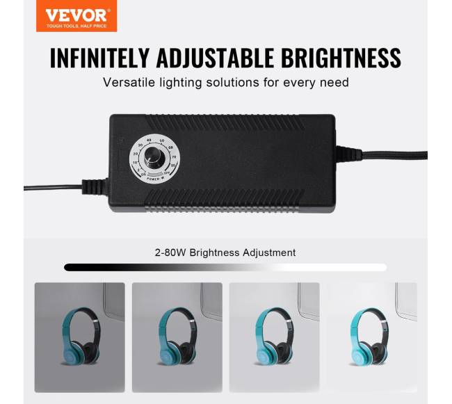 Fotografijos studijos šviesdėžė 81x81 cm su LED2