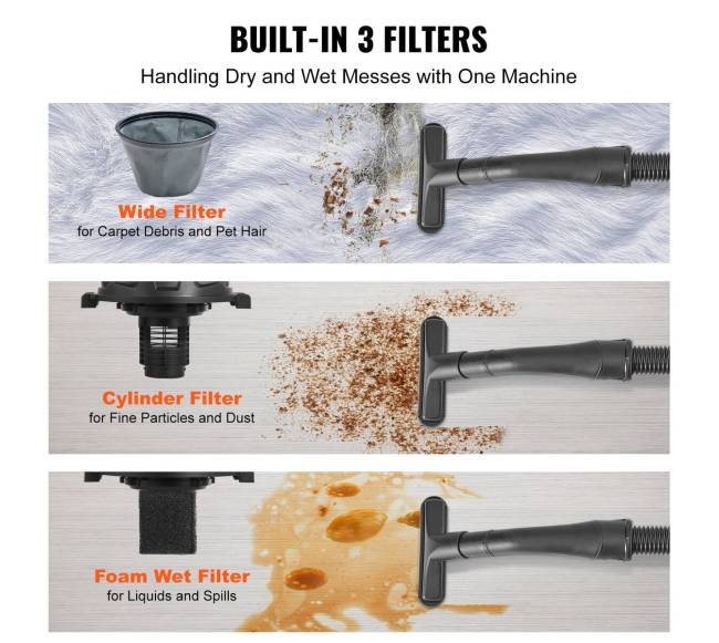 Drėgnassausas parduotuvės dulkių siurblys 10L 2 AG2