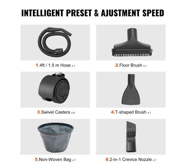 Drėgnassausas parduotuvės dulkių siurblys 10L 2 AG5