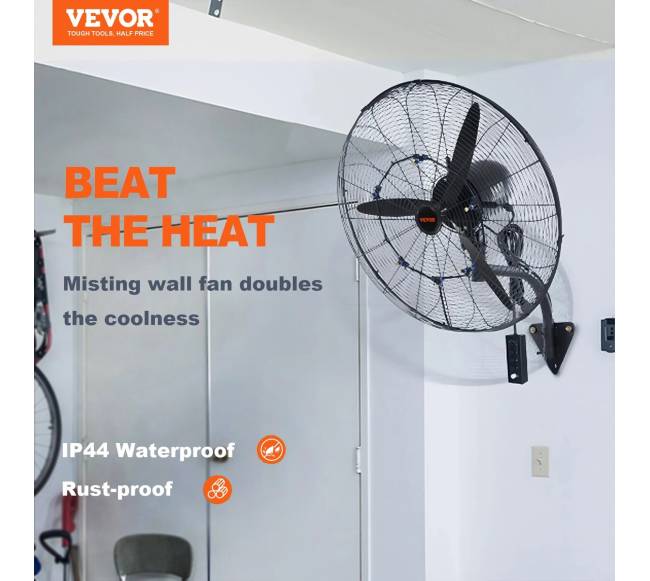 Osciliuojantis sieninis rūko ventiliatorius 74.9 cm1