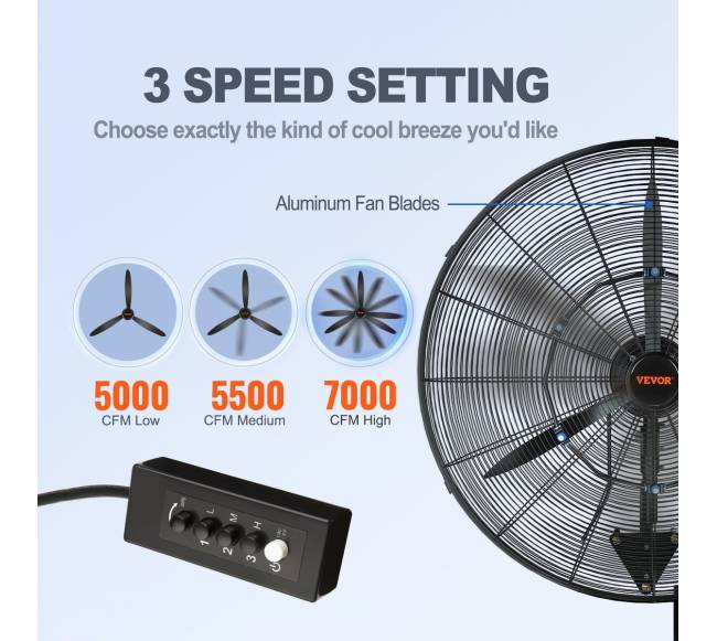 61 cm besisukrečiantis sieninis rūko ventiliatorius2