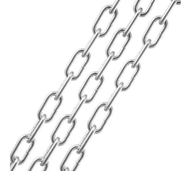 Cinkuotos grandinės iš anglinio plieno 5mm 76.2m0