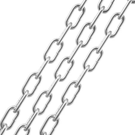 Cinkuotos grandinės iš anglinio plieno 5mm 76.2m0