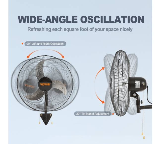 Sieninis ventiliatorius metalinis 44,5 cm3