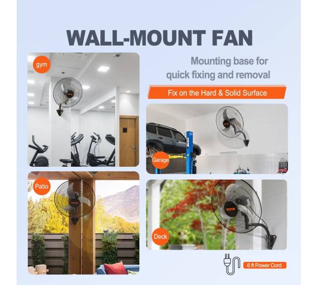 Sieninis ventiliatorius metalinis 44,5 cm5