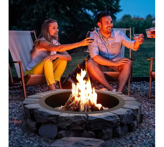 apvalus laužavietės žiedas iš plieno 112 cm7