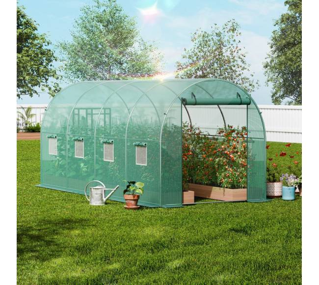 Tunelinis šiltnamis su PE danga 445x194x192 cm7