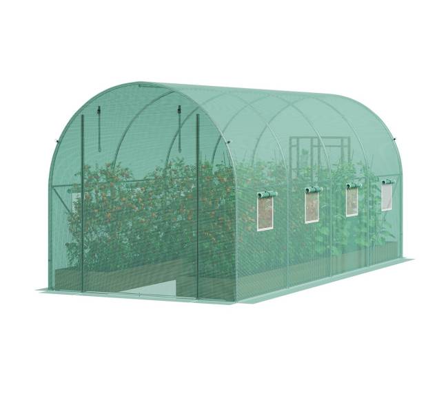 Tunelinis šiltnamis su PE danga 445x194x192 cm9