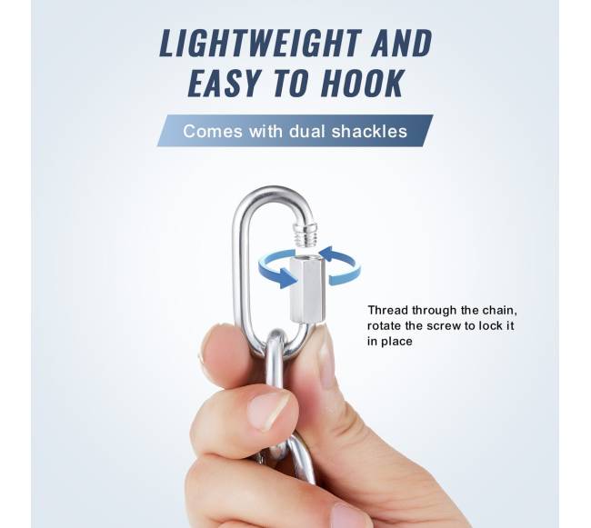 Cinkuota grandinė anglinio plieno 33 ft 158 kg4