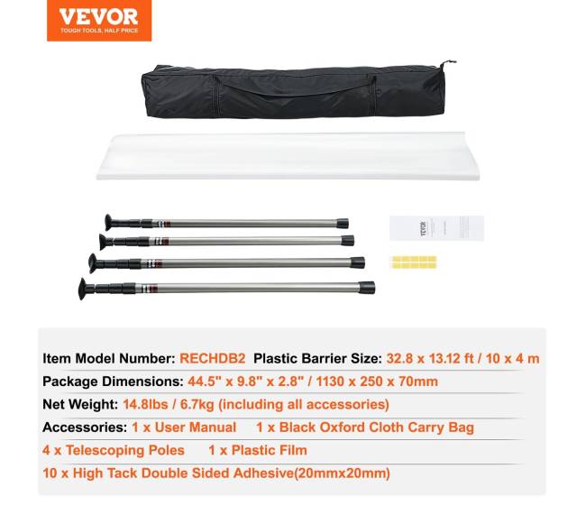 Dulkių barjero teleskopiniai stulpai 3,65 m6