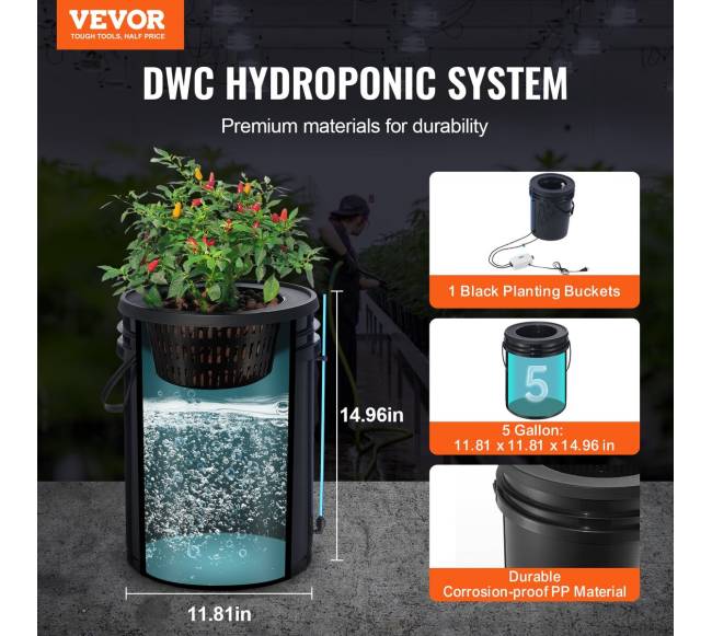 Giluminės kultūros hidroponinės auginimo sistemos kibiras1