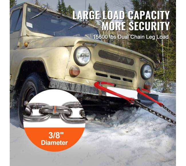 38" x 3 g80 vilkikas J grandinė 7074 kg2