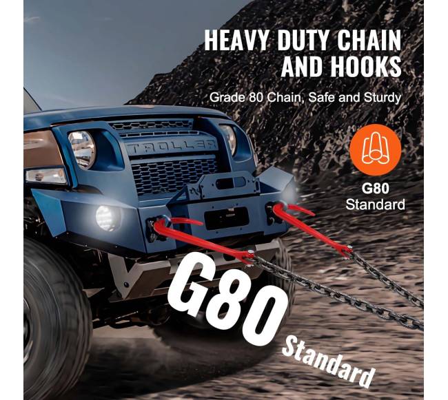 38" x 3 g80 vilkikas J grandinė 7074 kg4