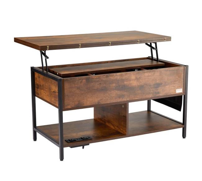 Pakeliama kavos staliukas su USB ir apšvietimu0