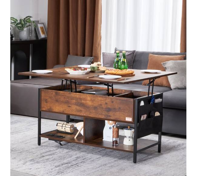 Pakeliama kavos staliukas su USB ir apšvietimu7