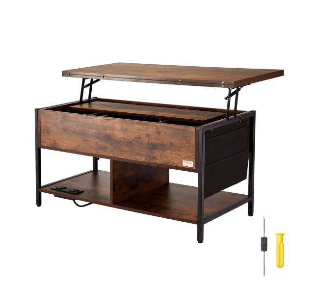 Pakeliama kavos staliukas su USB ir apšvietimu8