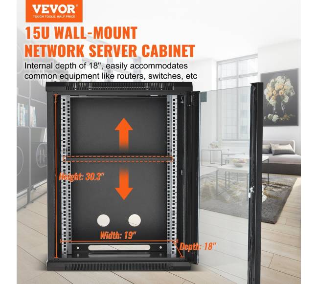 15U sieninis serverio stovo spintos korpusas1