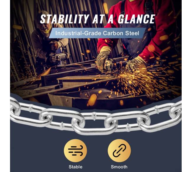 Cinkuota grandinė iš anglinio plieno 6 ft2