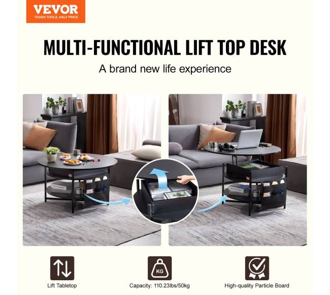 Pakeliams apvalus kavos staliukas1