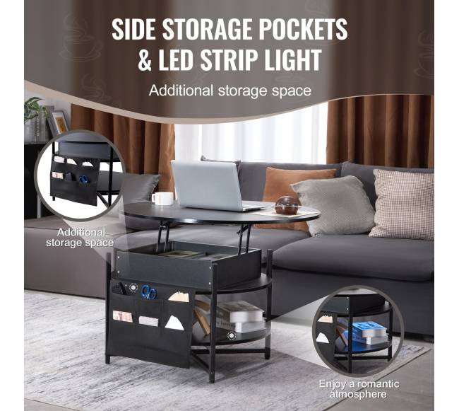 Pakeliams apvalus kavos staliukas3