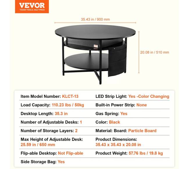 Pakeliams apvalus kavos staliukas6