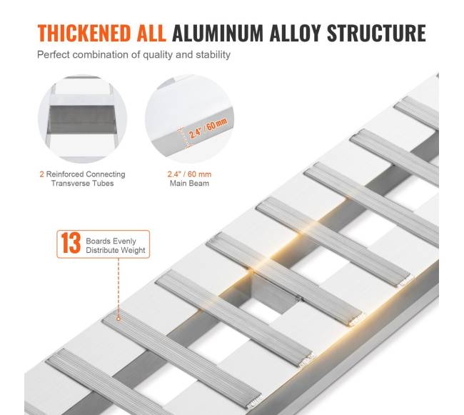 183 cm aliuminio rampos, 2721 kg, 2 vnt.2