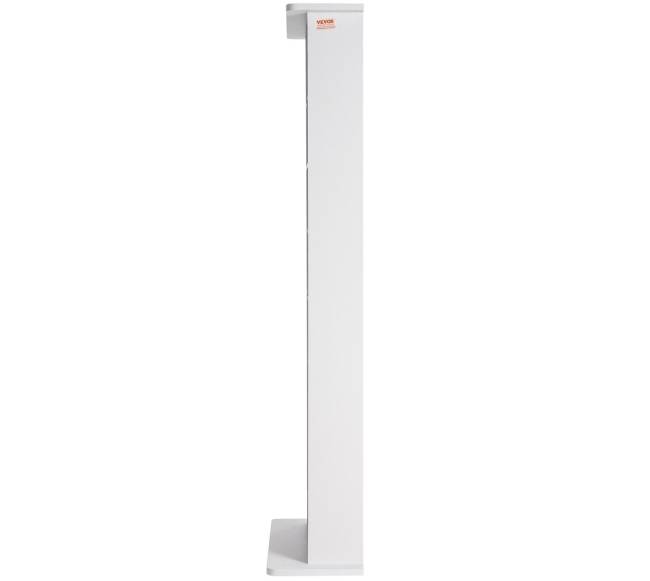 Baltas reguliuojamas DVD lentynų stovas, talpa 464 CD10