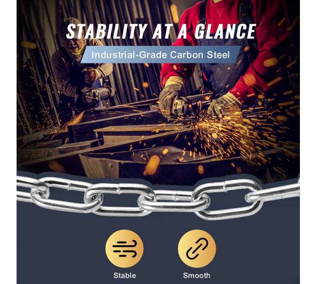 Cinkuota grandinė, anglinio plieno kilpos2