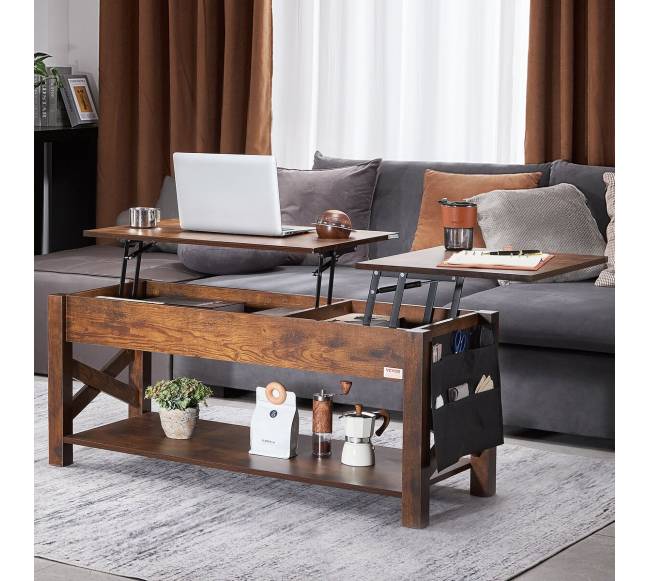 Pakeliama kavos staliukas 120 cm rudas7