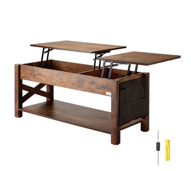 Pakeliama kavos staliukas 120 cm rudas8
