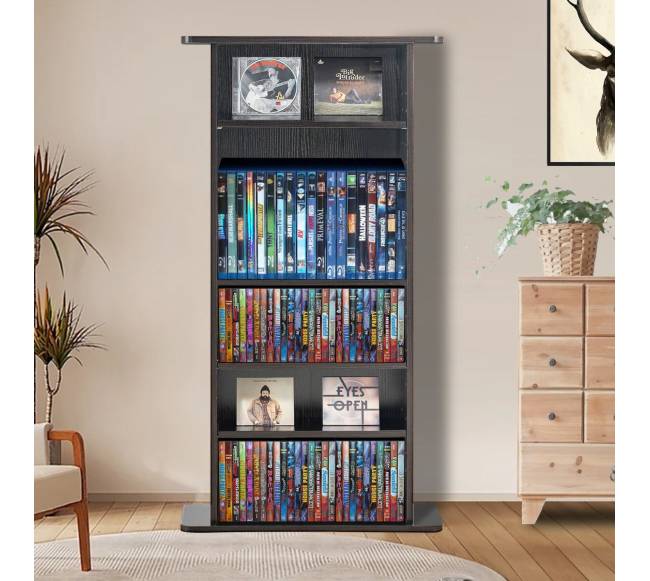 Medijos saugojimo spintelė su 5 lentynomis7