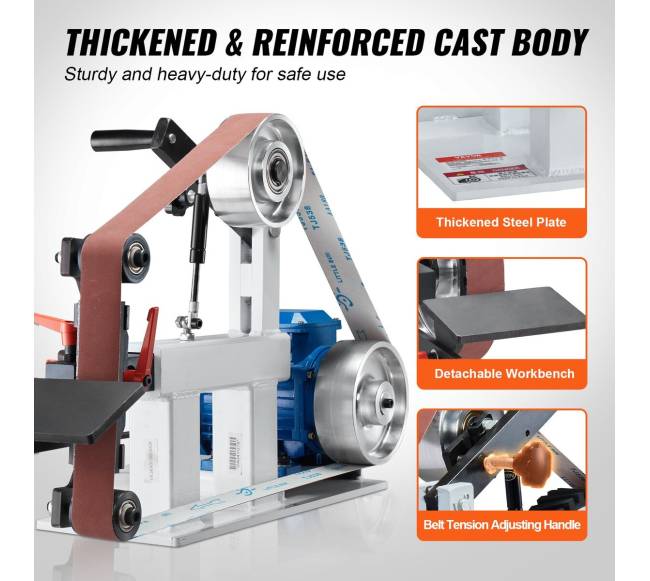 Juostinis šlifuoklis 1828.8 x 50.8 mm su kintamu greičiu5