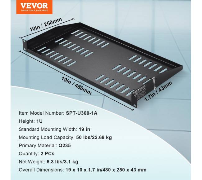 2vnt 1U serverio lentyna su ventiliacija5