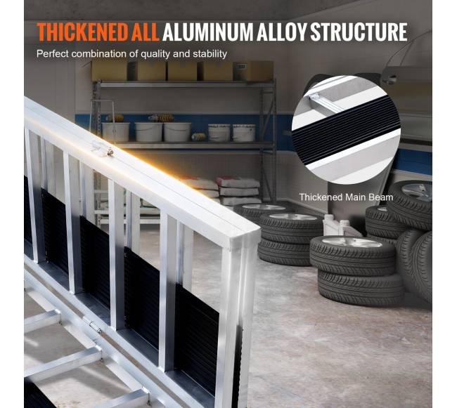 Aliuminis sulankstomas rampa 680 kg, 216 cm2