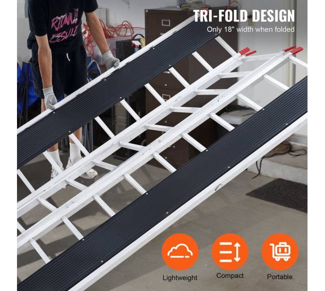 Aliuminis sulankstomas rampa 680 kg, 216 cm4