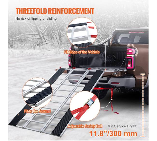 Aliuminis sulankstomas rampa 680 kg, 216 cm5