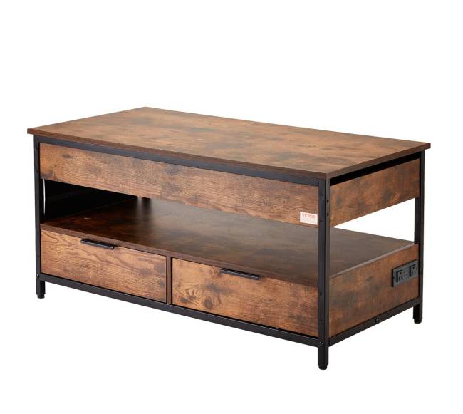 Reguliuojamas kavos staliukas su šviesa ir USB10