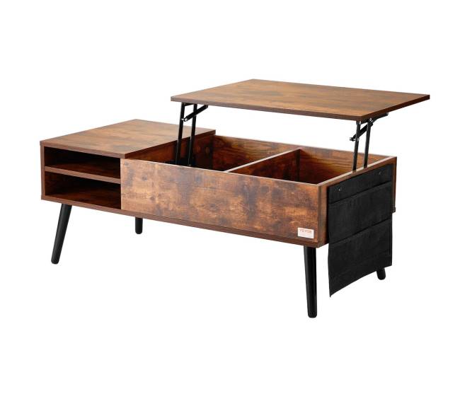 Pakeliama kavos staliukas 100 cm rudos spalvos10