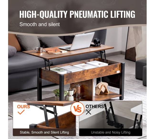 Kavos staliukas su pakeliamu stalviršiu2