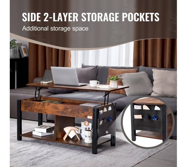 Kavos staliukas su pakeliamu stalviršiu3