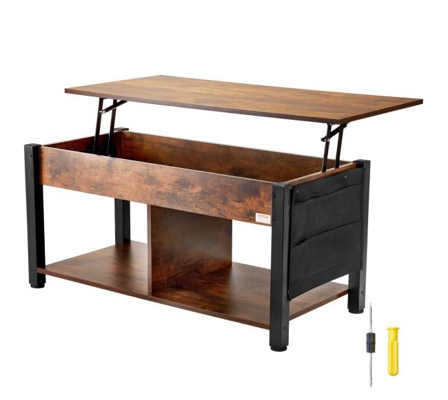 Kavos staliukas su pakeliamu stalviršiu8