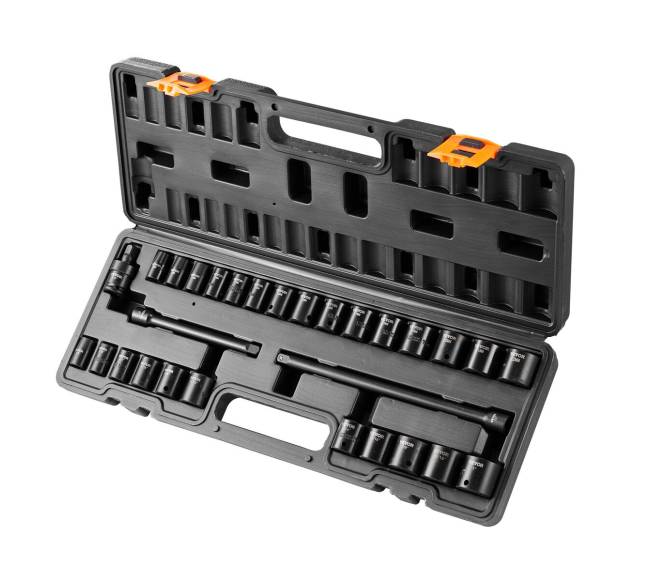 29 dalių smūginiai galvučių rinkinys su dėklu8