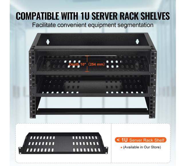 6U sieninis tinklo stovas, 35 cm gylio5