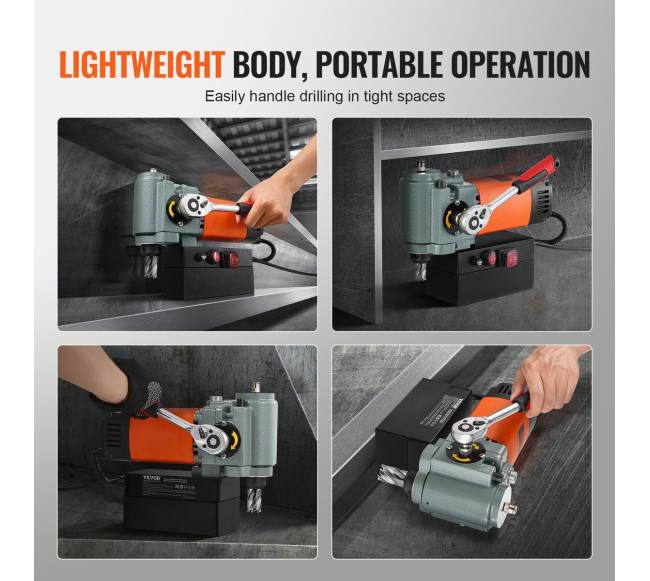 Magnetinė gręžimo mašina 1300 W žemo profilio2