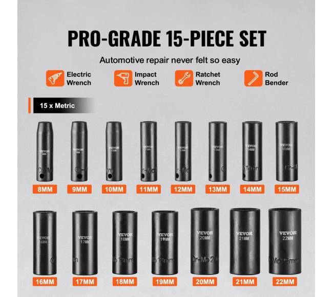 Smūginė galvučių rinkinys 15 vnt 6 taškų2