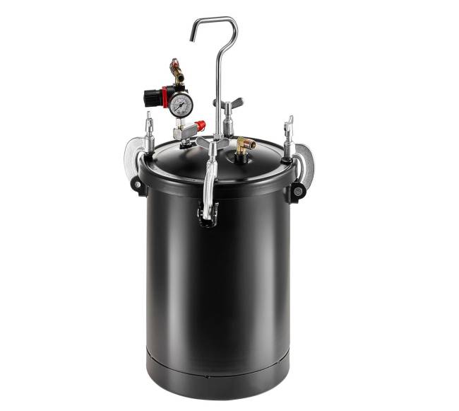 Dažų purškimo slėgio talpa 15L su pistoletu8