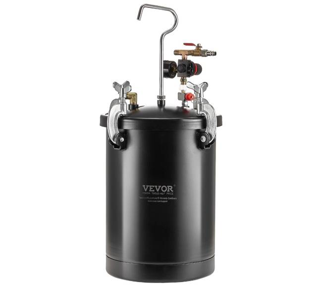 Dažų purškimo slėgio talpa 15L su pistoletu10